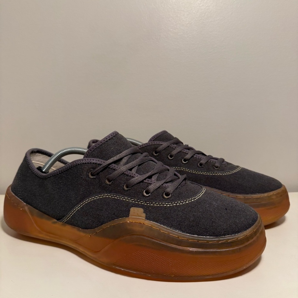 ERL Camino Low Skate Canvas Grey Lace Up Sneaker Men’s 12 US Chunky Gum Sole
